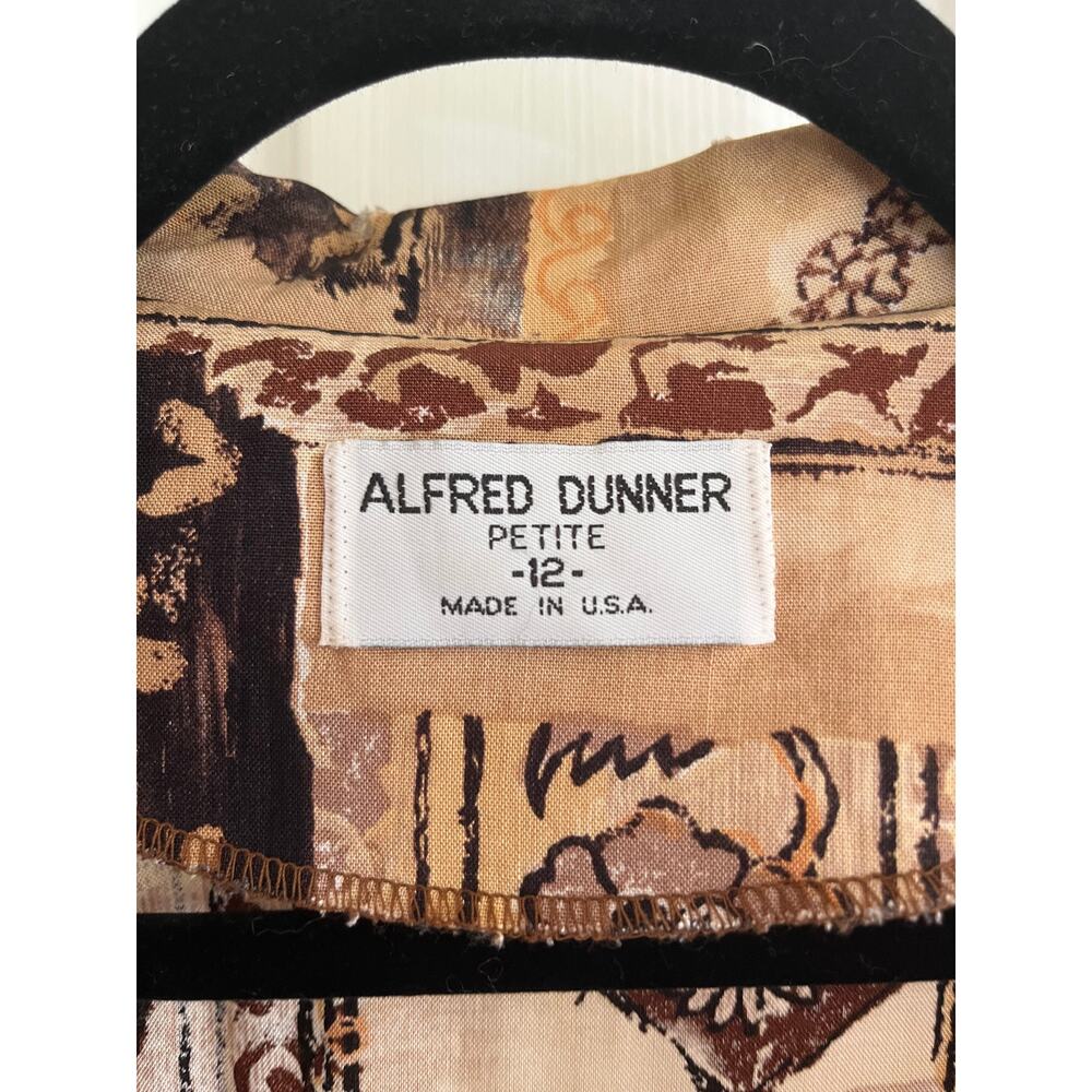 Vtg Alfred Dunner Patchwork Print Lightweight Blazer - Picture 2 of 5